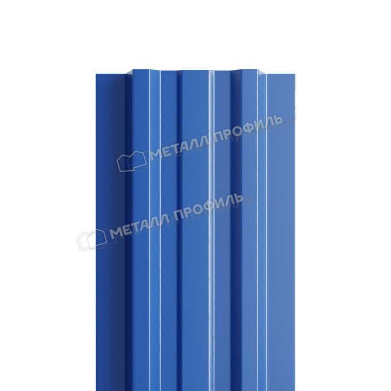 Штакетник Металл Профиль LАNE-T 0,5 PURMAN® RAL 5005 Синий насыщенный